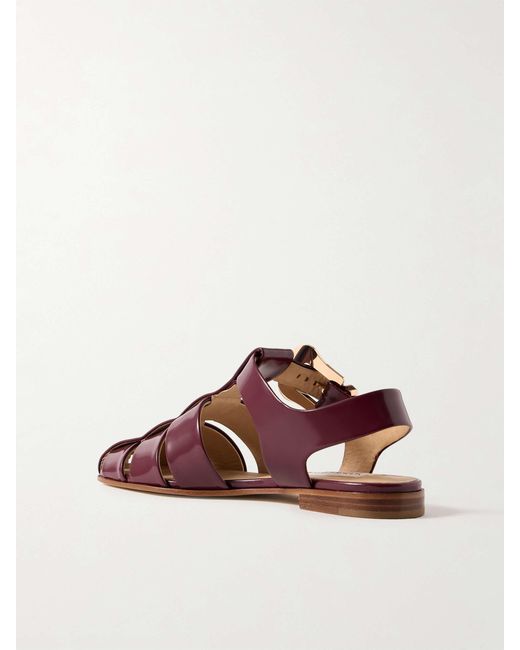 Gabriela Hearst Brown Zoey Flat Sandals