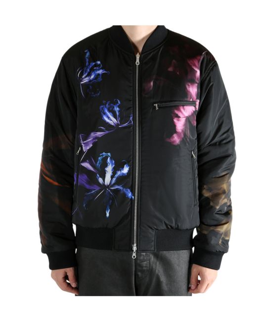 Dries Van Noten Black Volker Patterned Jacket for men