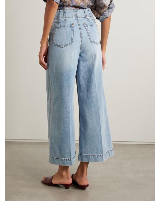 Zimmermann Blue Wanderlust Buttoned Jeans