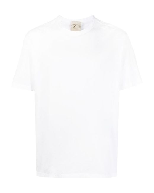 C P Company White Logo-Patch Short-Sleeve T-Shirt for men