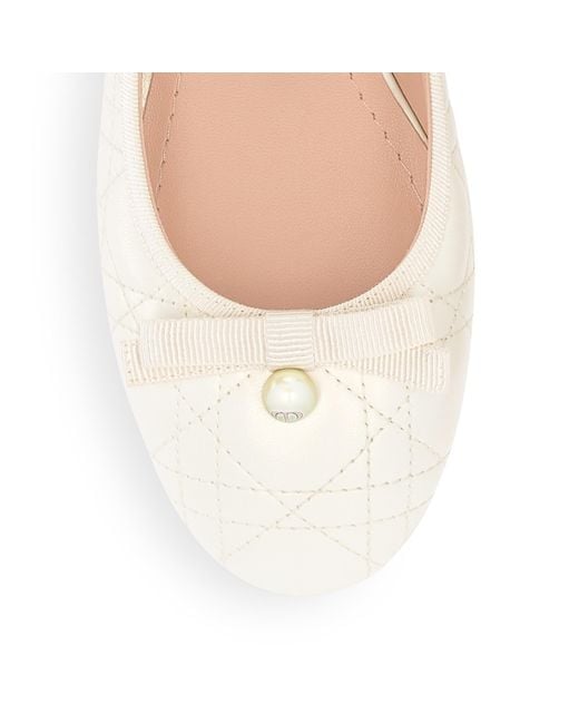 Dior Natural Christian Ballet Slingback Pumps