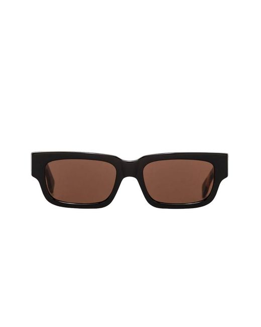 Retrosuperfuture Brown Roma Rectangular Frame Sunglasses for men