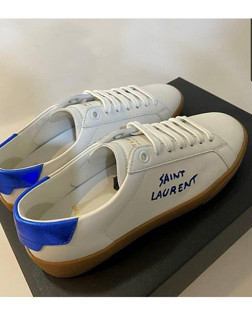 Saint Laurent White Court Classic Sl/06 Low-Top Sneakers for men