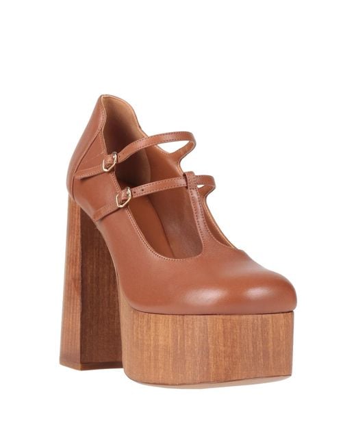 Chloé Brown Mary Jane Pumps