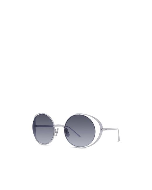 Loewe Blue Round Frame Sunglasses for men