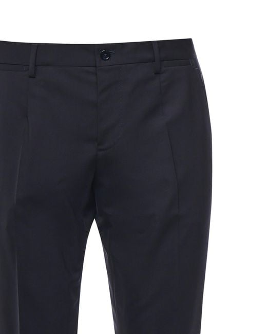 Dolce & Gabbana Blue Single-Breasted Tailored Suit for men