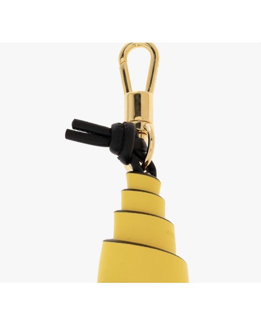 Givenchy Metallic Spiral Leather Keychain