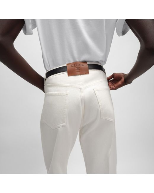 Céline White Boyfriend Jeans 001 for men