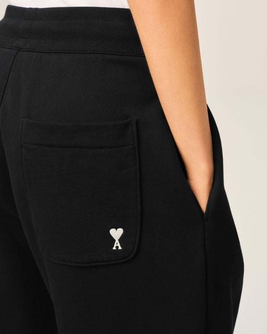 AMI Black Ami Ami De Coeur Drawstring Track Pants