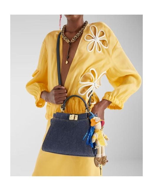 Fendi Yellow Floral Cut-Out Bomber Jacket