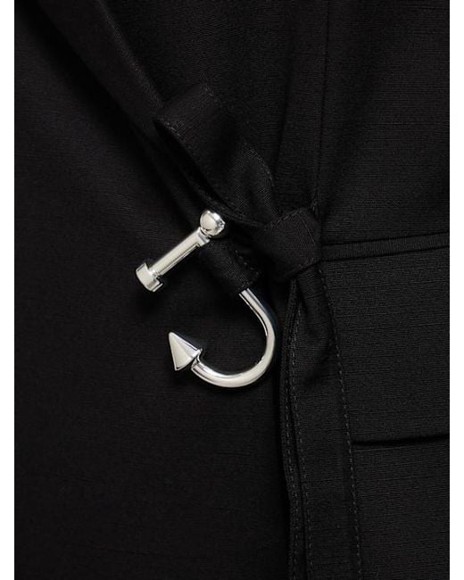 J.W. Anderson Black Wrap Jacket