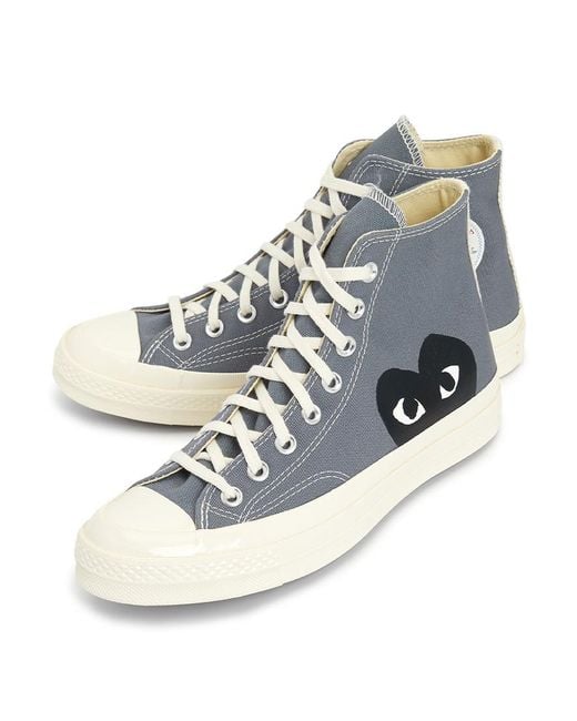 Comme des Garçons Blue Round Toe Sneakers for men