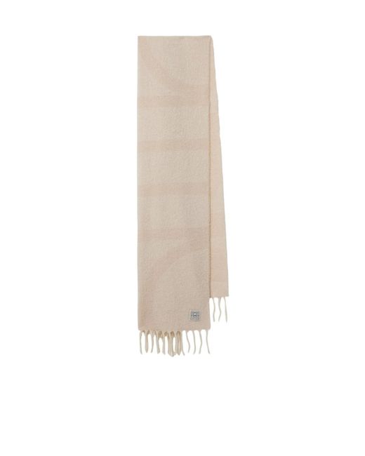 Totême  White Alpaca-Blend Scarf