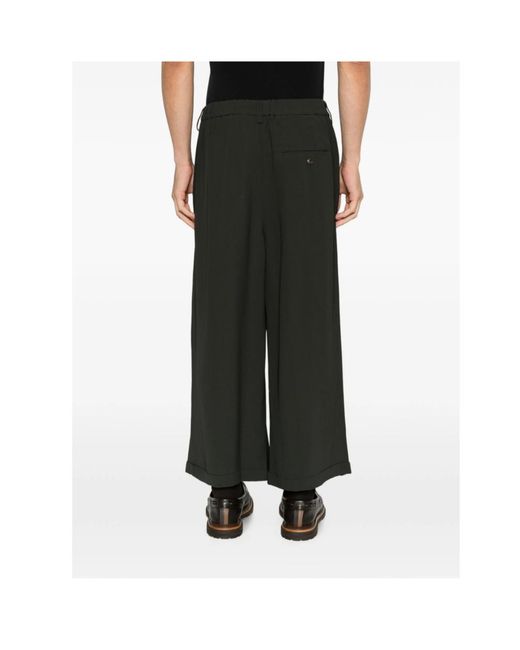 Ziggy Chen Black Pleated Palazzo Pants