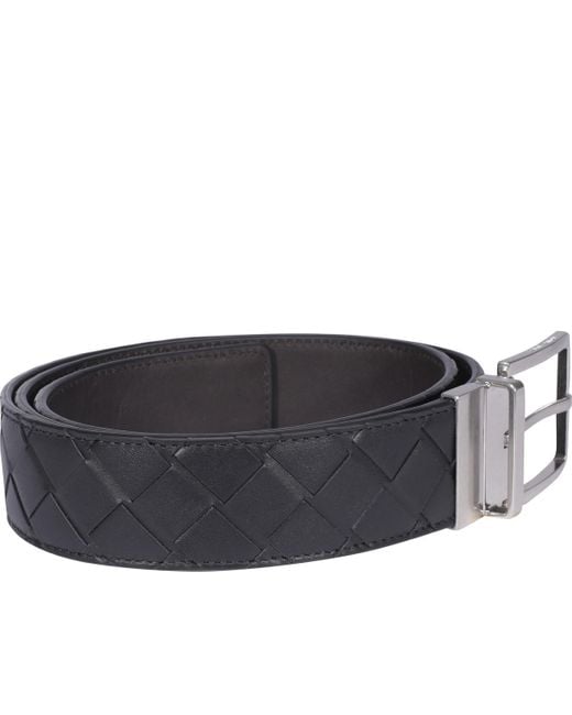 Bottega Veneta White Intrecciato Belt for men