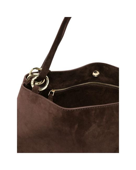 MANU Atelier Brown Eterno Ring-Detail Tote Bag