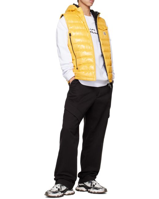Moncler Yellow Ragot Down Gilet for men