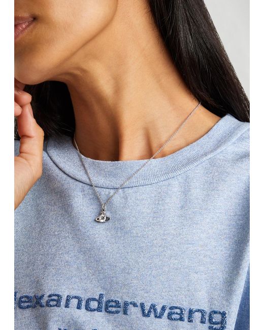 Vivienne Westwood White Plated Necklace
