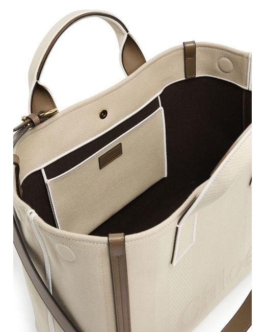 Chloé Natural Double Handle Shoulder Bag