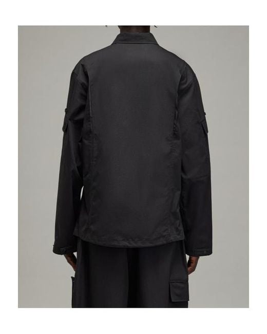 Y-3 Black Field Shirt Jacket for men