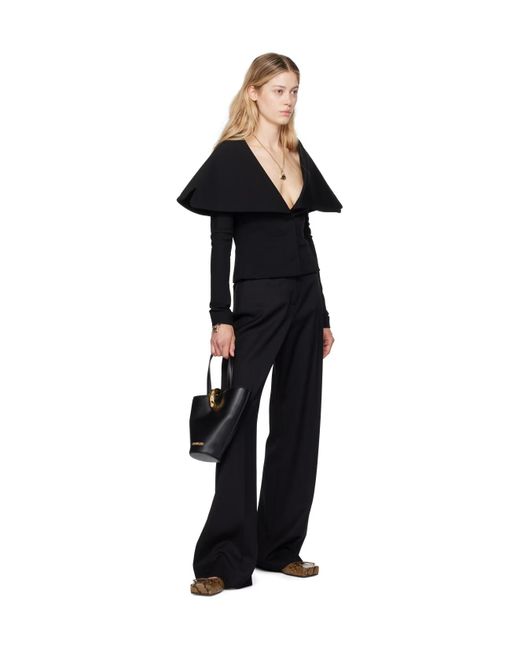 Jacquemus Brown La Casa Series Snake Pattern Embossing