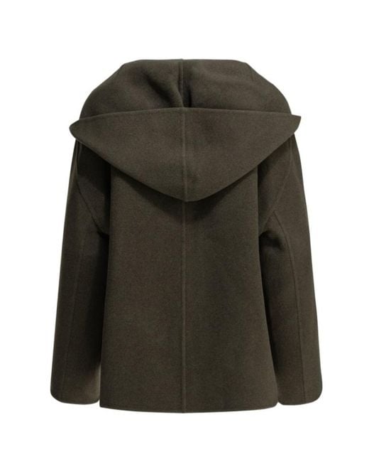 Khaite Green Hooded Jacket