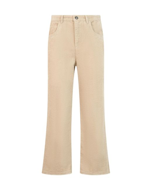 Isabel Marant Natural Isabel Marant Étoile Flared Corduroy Pants