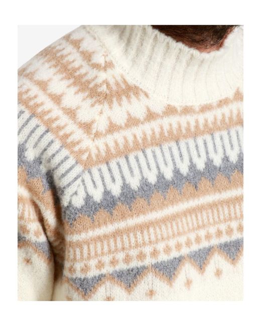 Gran Sasso White Turtleneck Sweater for men
