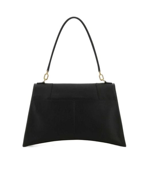Balenciaga Black Hourglss Soft Medium Tote Bag
