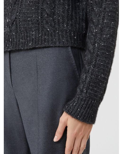 Max Mara Gray Studio Crasso Crewneck Ribbed Jumper