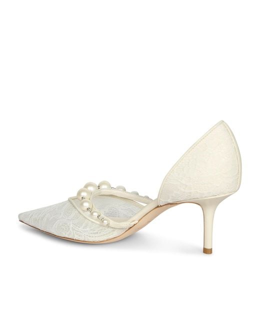 Jimmy Choo White Pointed-Toe High Heels