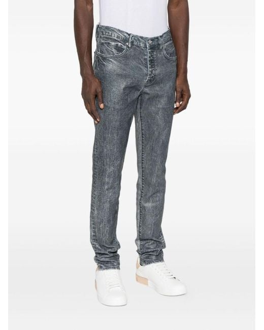 Purple Brand Gray Skinny Jeans for men