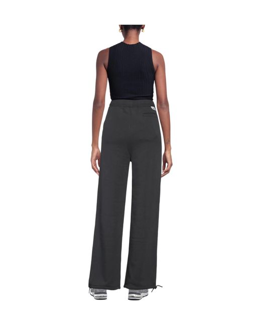Ganni Black Simple Solid Color Trousers