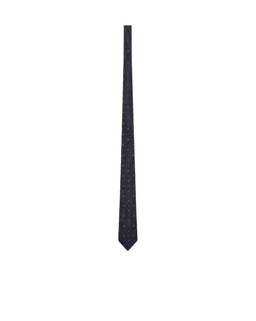 Saint Laurent White Pointed Tie for men