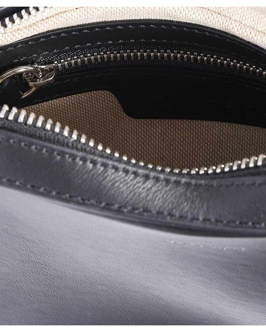Courreges Black Logo Shoulder Bag