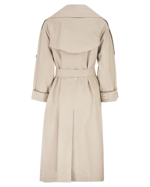 Max Mara Natural The Cube Mtcutrench Belted Trench Coat