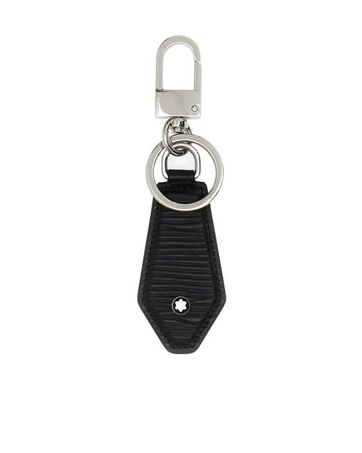 Montblanc White Meisterstück 4810 Diamond Shaped Keyring for men