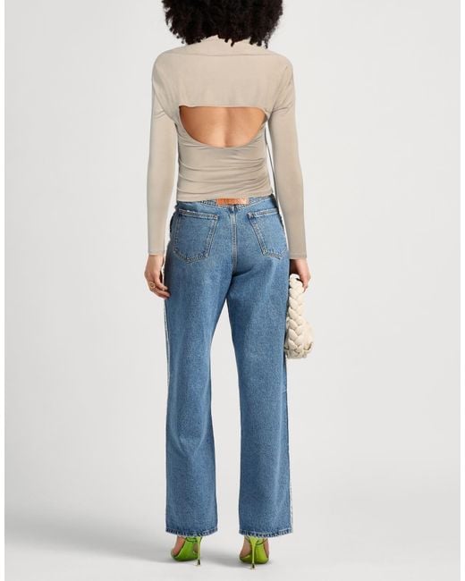 Jacquemus White Plain Colour Top