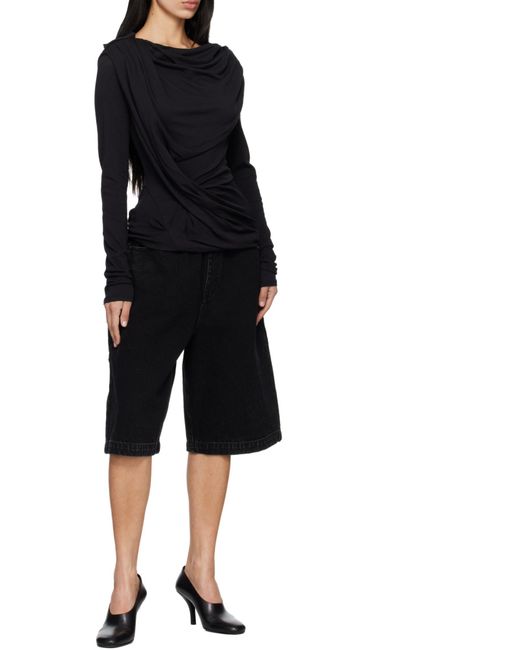 Entire studios Black Spar Bermuda Shorts for men