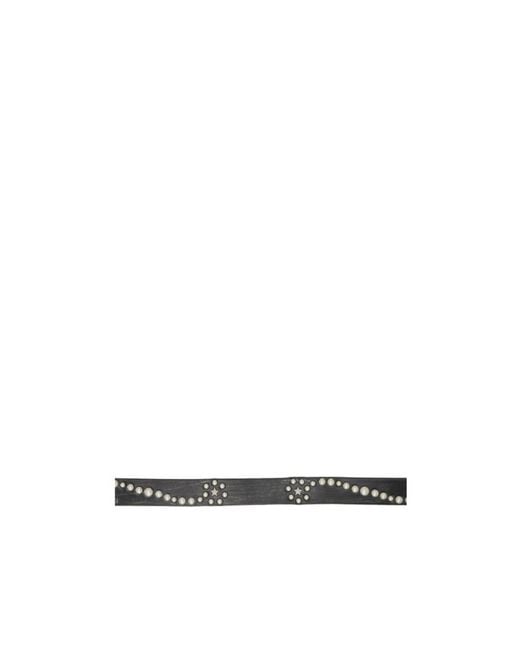 Our Legacy White Star Studded Belt for men
