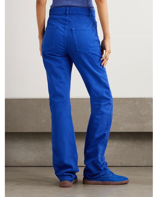 Gabriela Hearst Blue High-Waisted Straight Leg Jeans