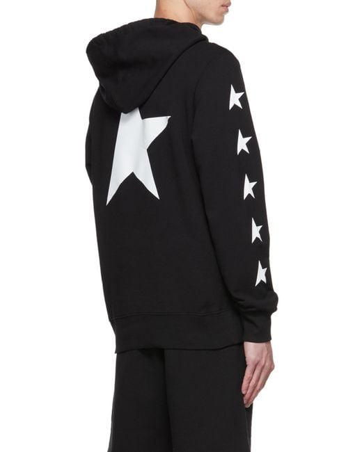 Golden Goose Deluxe Brand Black Star Alighiero Hoodie for men