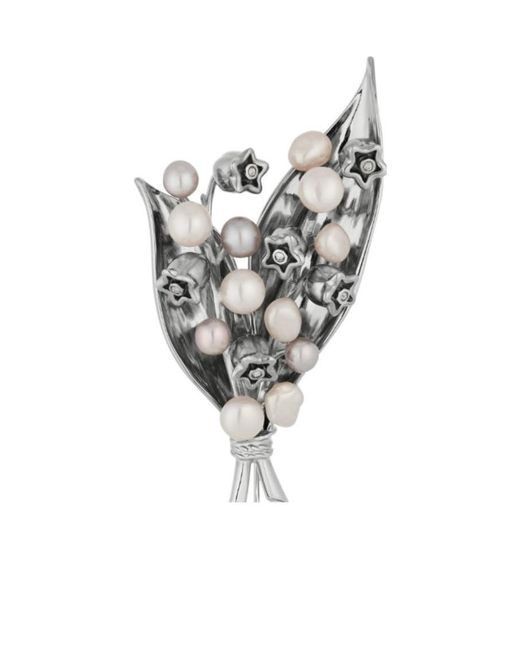 Dior White Lily Of The Valley Brooch for men