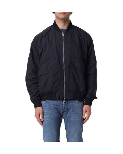 Save The Duck Blue Myles Zip-Up Jacket for men