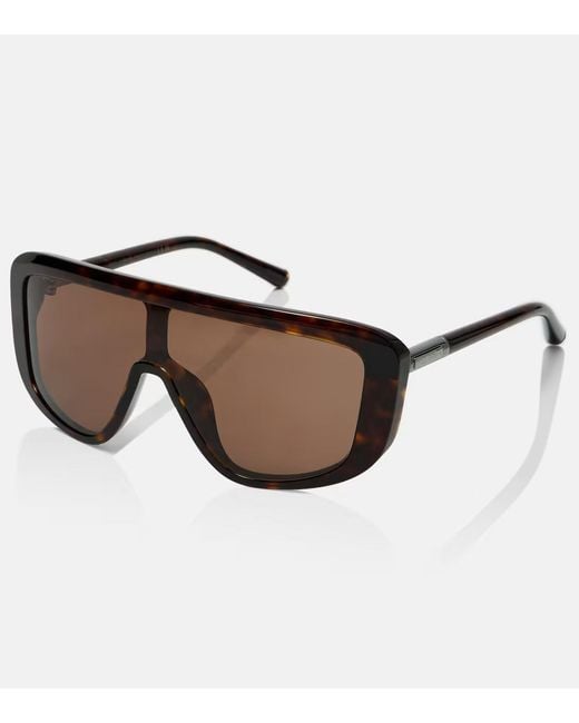 Dolce & Gabbana Brown Dg Marlene Shield Sunglasses