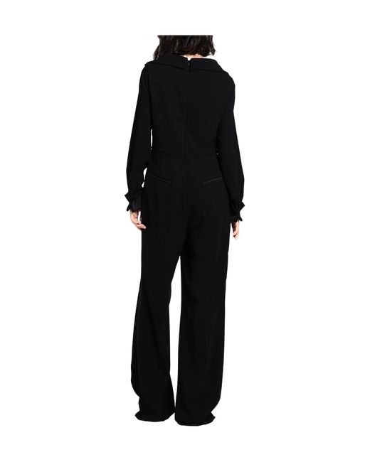 Max Mara Black Sleevesscoop Jumpsuits