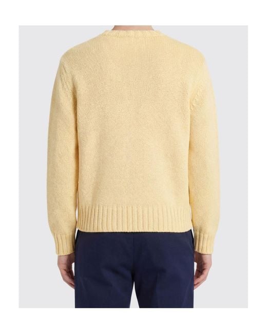 sunflower Natural Crew Neck Knit Sweater for men