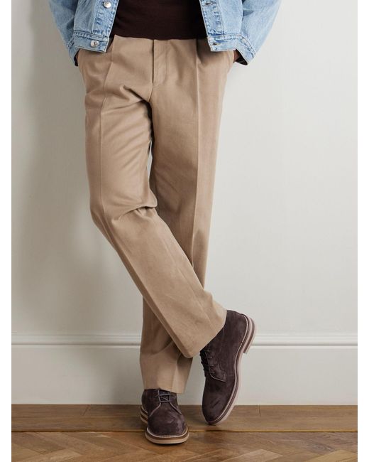 Brunello Cucinelli Lace-Up Ankle Boots in Brown for Men | Lyst UK