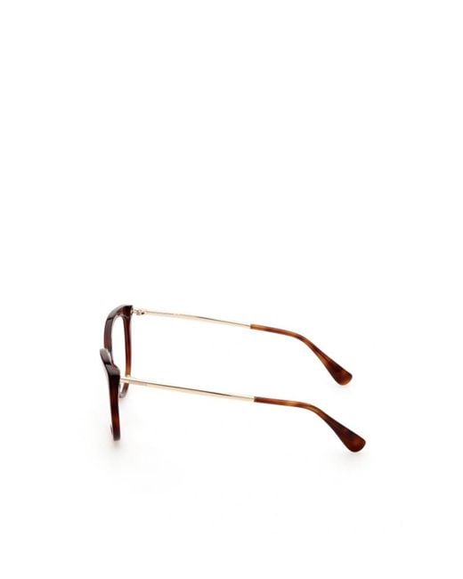 Max Mara White Cat-Eye Frame Glasses