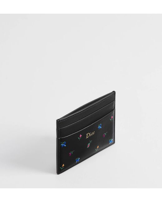 Dior Black Amour Freesia Card Holder